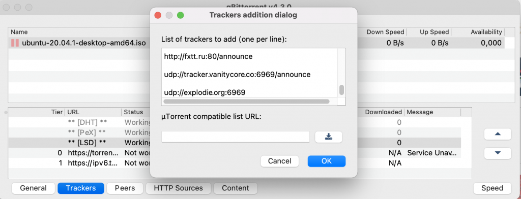 Super Torrent Trackers List 2021