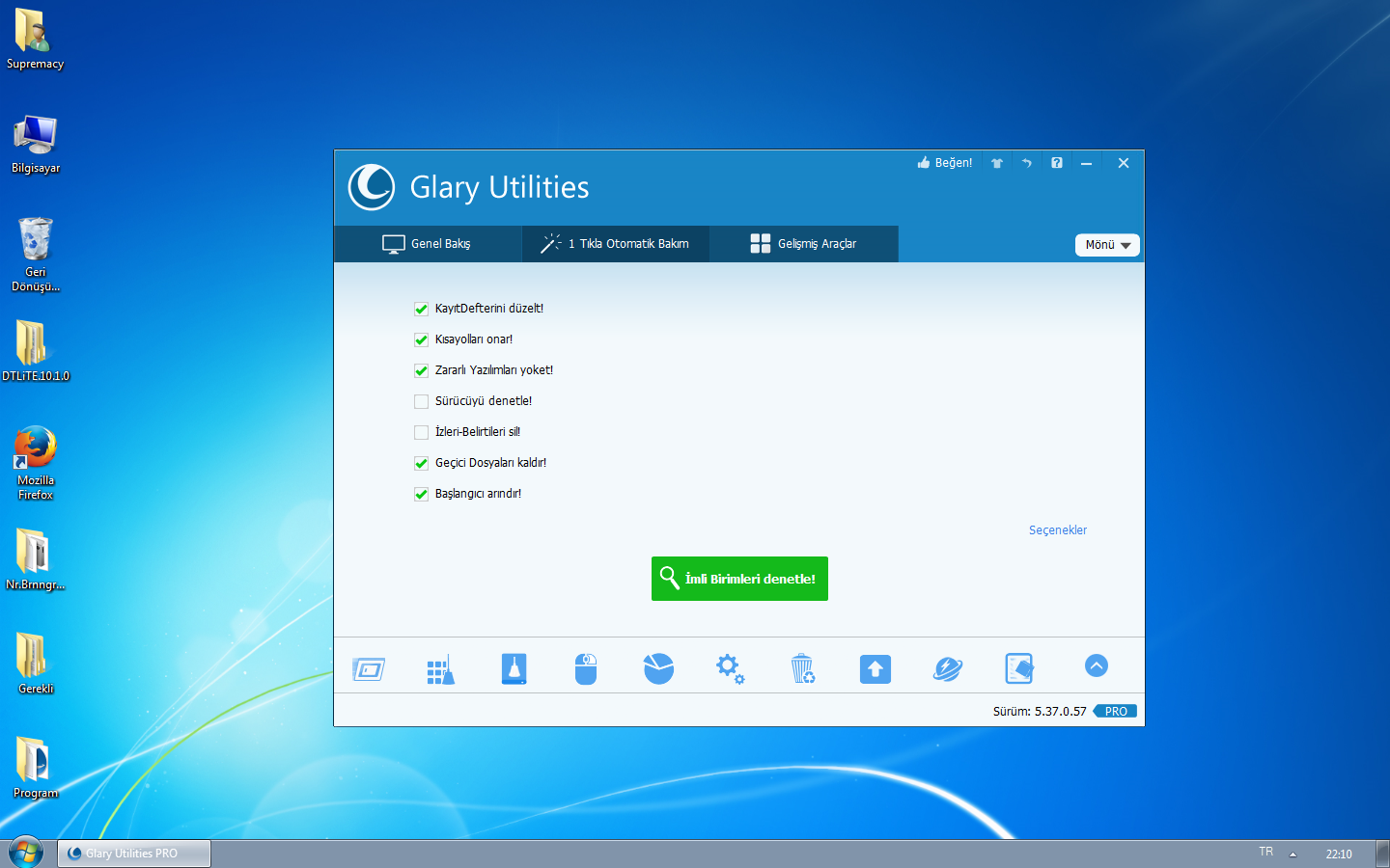 Glary Utilities Pro 5 Lisans Etkinleştirme 