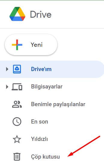 Google Drive Silinen Dosyaları Geri Getirme